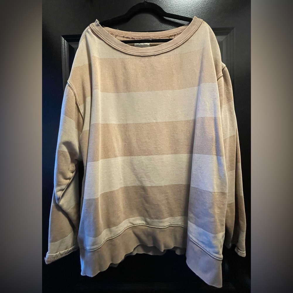 We the Free striped sweatshirt